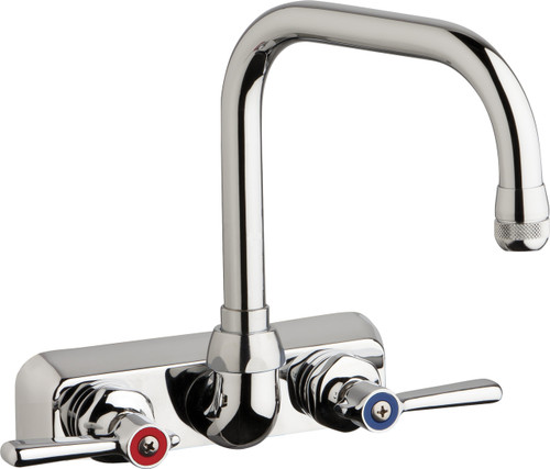  Chicago Faucets (W4W-DB6AE1-369ABCP) Hot and Cold Water Workboard Sink Faucet