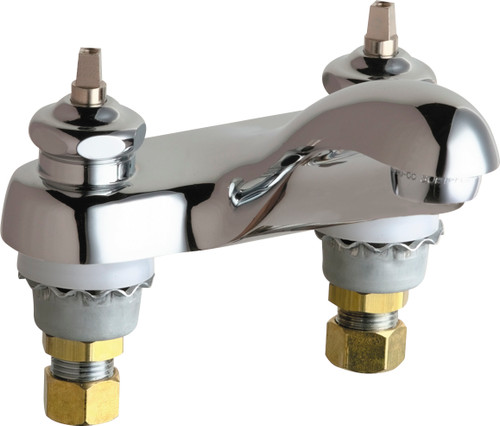  Chicago Faucets (802-E74LEHAB) Hot and Cold Water Sink Faucet