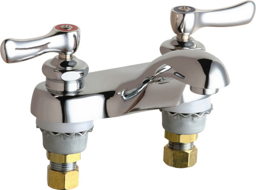  Chicago Faucets (802-E70XKABCP) Hot and Cold Water Sink Faucet