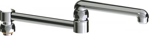  Chicago Faucets (DJ13E1JKABCP) 13" double-jointed swing spout