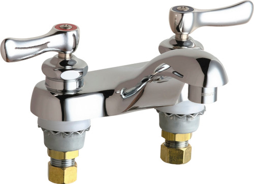  Chicago Faucets (802-VE64ABCP) Hot and Cold Water Sink Faucet