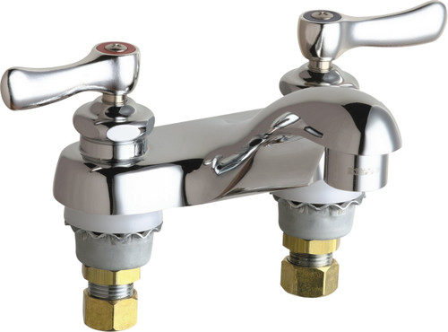  Chicago Faucets (802-VE64XKABCP)  Hot and Cold Water Sink Faucet