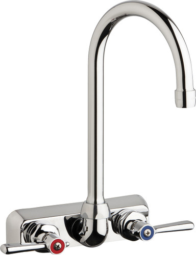  Chicago Faucets (W4W-G2E35-369AB) Hot and Cold Water Workboard Sink Faucet