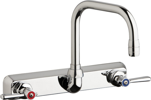  Chicago Faucets (W8W-DB6AE35-369AB) Hot and Cold Water Workboard Sink Faucet
