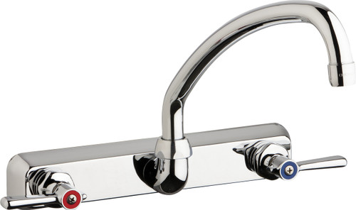  Chicago Faucets (W8W-L9E35-369ABCP) Hot and Cold Water Workboard Sink Faucet