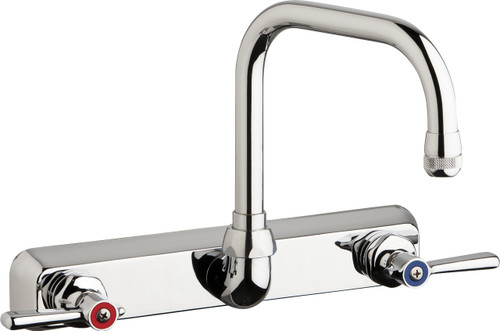  Chicago Faucets (W8W-DB6AE1-369ABCP) Hot and Cold Water Workboard Sink Faucet
