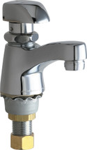Chicago Faucets (335-E12COLDABCP)  Single Supply Metering Sink Faucet