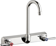 Chicago Faucets (W8W-GN1AE35-369AB) Hot and Cold Water Workboard Sink Faucet