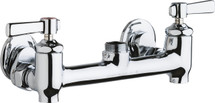Chicago Faucets (640-LES369YAB) Hot and Cold Water Sink Faucet with Integral Supply Stops
