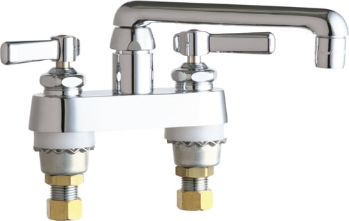  Chicago Faucets (891-E35ABCP) Hot and Cold Water Sink Faucet