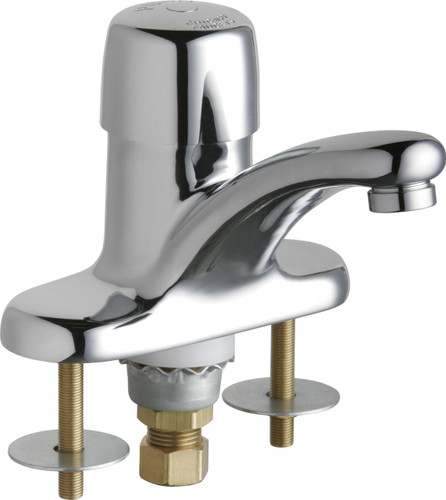  Chicago Faucets (3400-ABCP) Single Supply Metering Sink Faucet