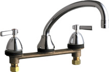 Chicago Faucets (1888-E35-369ABCP) Concealed Hot and Cold Water Sink Faucet for Stainless Steel Counter