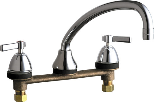  Chicago Faucets (1888-E35-369ABCP) Concealed Hot and Cold Water Sink Faucet for Stainless Steel Counter