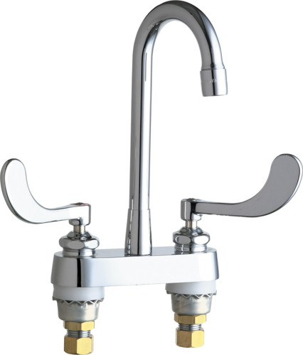 Chicago Faucets (895-317RGD1E73ABCP) Hot and Cold Water Sink Faucet