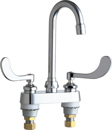  Chicago Faucets (895-E73-317ABCP) Hot and Cold Water Sink Faucet