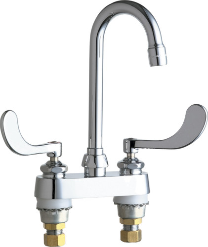  Chicago Faucets (895-317XKABCP) Hot and Cold Water Sink Faucet