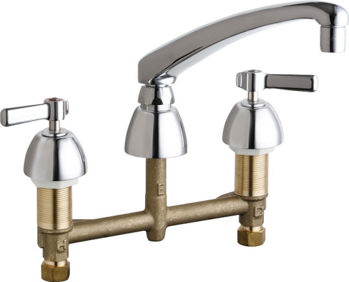  Chicago Faucets (201-AL8AE35ABCP) Concealed Hot and Cold Water Sink Faucet