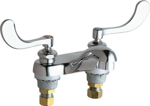  Chicago Faucets (802-VE2805-317ABCP) Hot and Cold Water Sink Faucet
