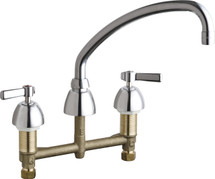 Chicago Faucets (201-AABCP) Concealed Hot and Cold Water Sink Faucet