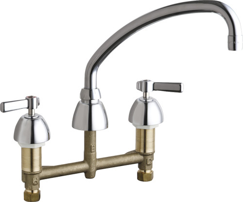  Chicago Faucets (201-AABCP) Concealed Hot and Cold Water Sink Faucet