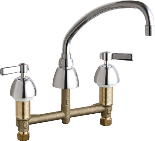  Chicago Faucets (201-AXKABCP) Concealed Hot and Cold Water Sink Faucet