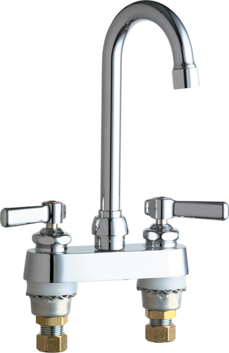  Chicago Faucets (895-E65VP-VPCABCP)  Hot and Cold Water Sink Faucet