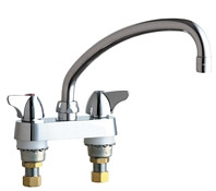  Chicago Faucets (1895-L9E35ABCP) Hot and Cold Water Sink Faucet