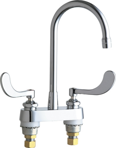  Chicago Faucets (895-317E73-RGD2AB) Hot and Cold Water Sink Faucet