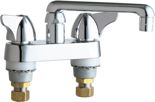  Chicago Faucets (1891-E35ABCP) Hot and Cold Water Sink Faucet