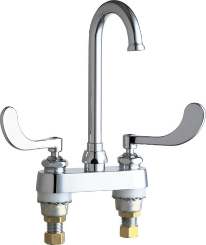  Chicago Faucets (895-317FCABCP) Hot and Cold Water Sink Faucet