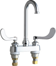 Chicago Faucets (895-317FCXKABCP) Hot and Cold Water Sink Faucet