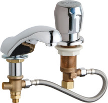 Chicago Faucets (404-HZCW665ABCP) Concealed Cold Water Metering Sink Faucet