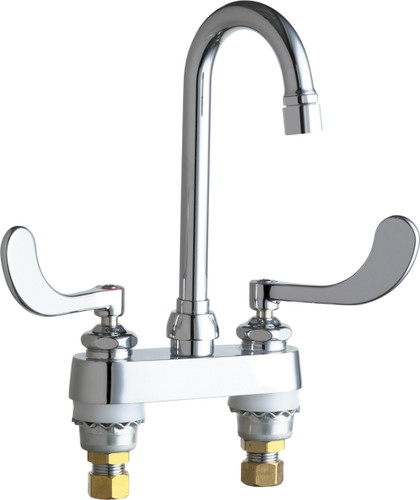  Chicago Faucets (895-317E2805-5ABCP) Hot and Cold Water Sink Faucet