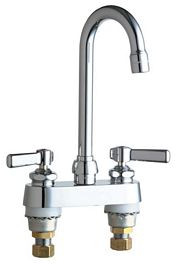  Chicago Faucets (895-E2805-5ABCP) Hot and Cold Water Sink Faucet