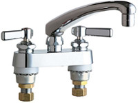  Chicago Faucets (895-L8E35ABCP) Hot and Cold Water Sink Faucet