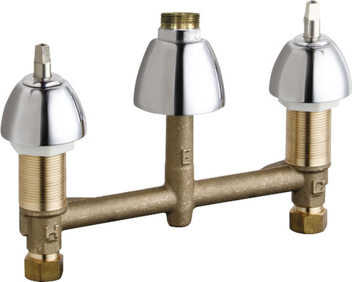 Chicago Faucets (786-LESHAB) Concealed Hot and Cold Water Sink Faucet