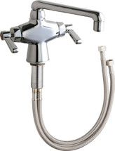 Chicago Faucets (51-ABCP) Hot and Cold Water Mixing Sink Faucet