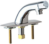 Chicago Faucets (857-E12ABCP) Single Supply Metering Sink Faucet