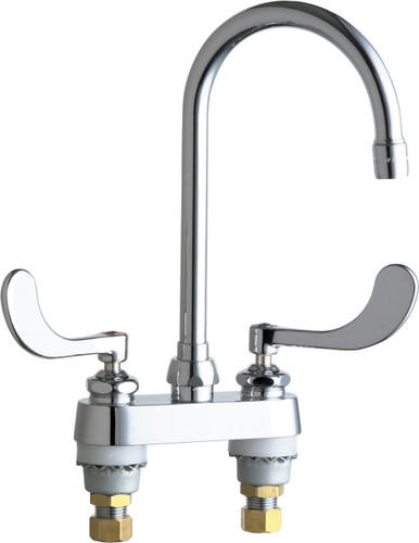  Chicago Faucets (895-317GN2AE72ABCP) Hot and Cold Water Sink Faucet