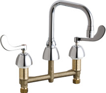Chicago Faucets (201-ADB6AE3-317AB) Concealed Hot and Cold Water Sink Faucet