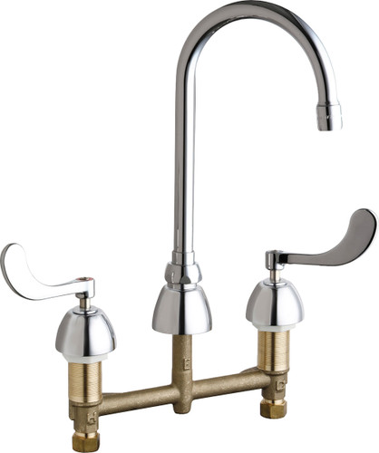  Chicago Faucets (201-GN2AE3-317XKAB) Concealed Hot and Cold Water Sink Faucet