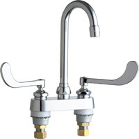 Chicago Faucets (895-319ABCP) Hot and Cold Water Sink Faucet