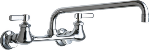  Chicago Faucets (540-LDL12E35XKABCP)  Hot and Cold Water Sink Faucet