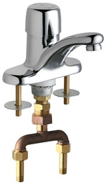  Chicago Faucets (3400-TABCP) Single Supply Metering Sink Faucet