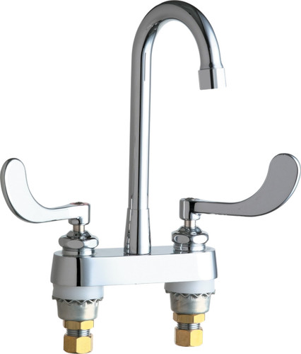  Chicago Faucets (895-317E65VRGD1AB) Hot and Cold Water Sink Faucet