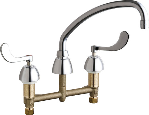 Chicago Faucets (201-A317VPAABCP) Concealed Hot and Cold Water Sink Faucet