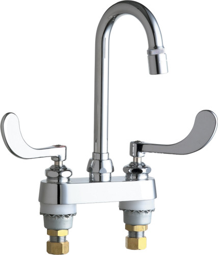  Chicago Faucets (895-317E29ABCP) Hot and Cold Water Sink Faucet