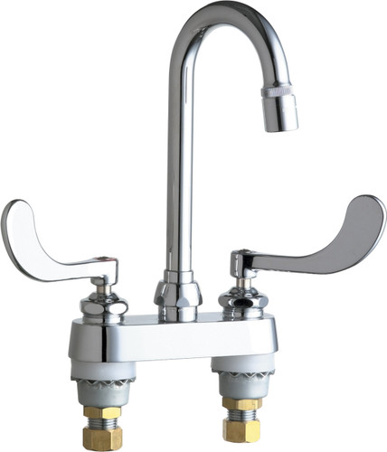  Chicago Faucets (895-317E36ABCP) Hot and Cold Water Sink Faucet