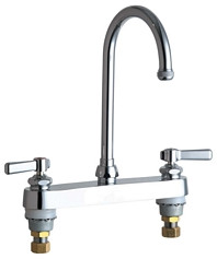  Chicago Faucets (527-GN2AE1ABCP) Hot and Cold Water Sink Faucet