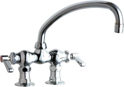  Chicago Faucets (772-L9E35ABCP) Hot and Cold Water Sink Faucet